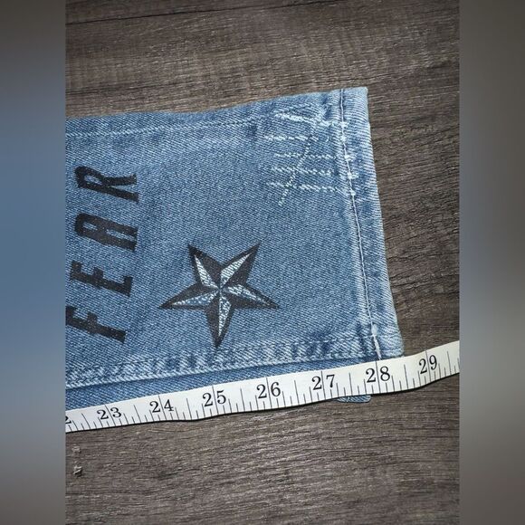 Asos Men's Skull Roses Skinny Jeans Size 33 - Picture 10 of 10